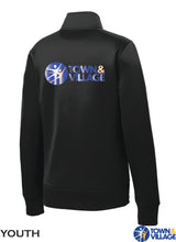 Load image into Gallery viewer, Town and Village Dance Youth Jacket (Women&#39;s) with Shimmering Spangle DTF Transfer
